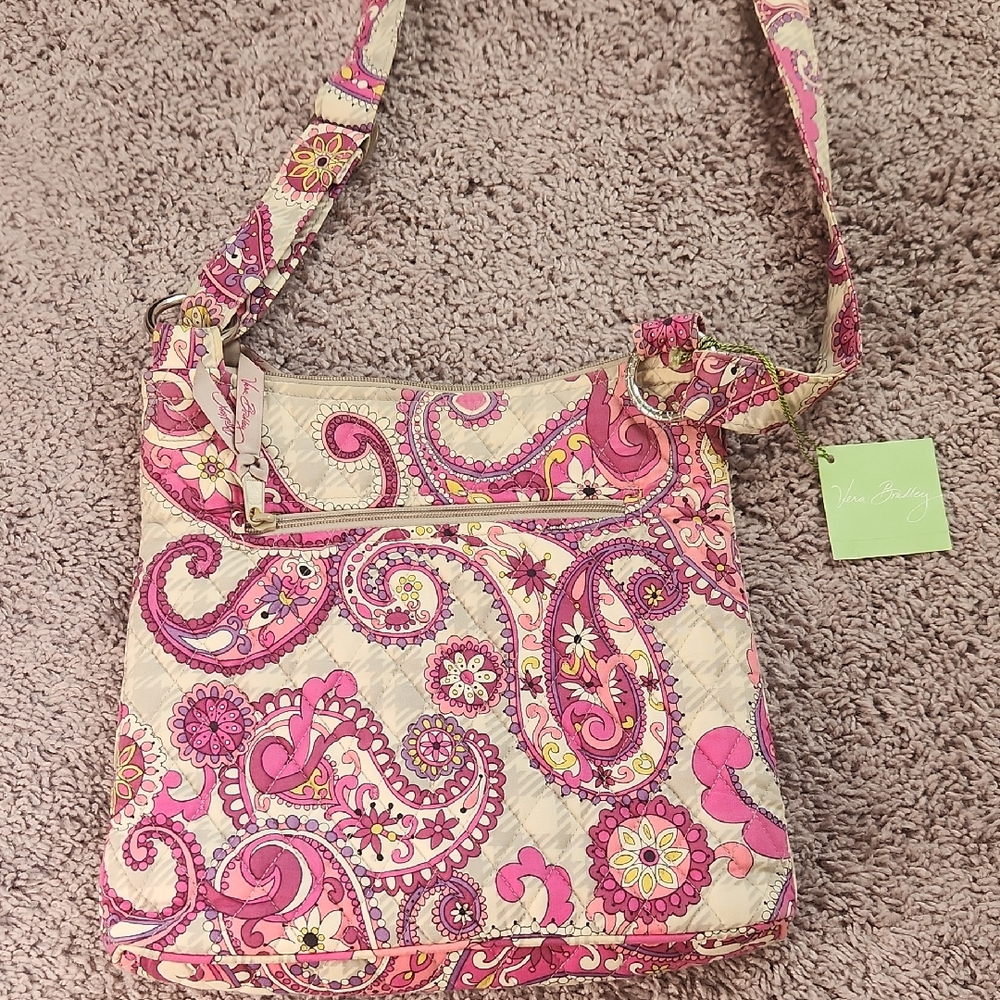 New With Tags Vera Bradley Paisley Meets Plaid Bag - Picture 2 of 6